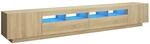 vidaXL TV Schrank mit LED-Leuchten Lowboard Sideboard Fernsehschrank...