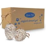 Lyra Pet&reg; | 3 x 4 STK. Riesenzapfen | Pinienzapfen mit Fettfutter gef&uuml;llt 
