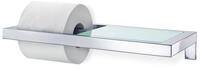 blomus -MENOTO- WC-Rollenhalter aus poliertem Edelstahl, praktische (Telefon-)