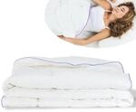QUQON&reg; Nordic Daunendecke &ndash; Handverlesene Daunen&Federn | 135x200 cm | Leicht