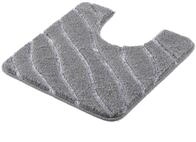Kleine Wolke WC-Vorleger Tram Anthrazit 55 x 55 cm mit Ausschnitt | OEKO-TEX