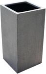 VIVANNO Pflanzk&uuml;bel Blumenk&uuml;bel Pflanzs&auml;ule Fiberglas Beton-Design grau Block -