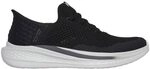 Skechers Herren Slade Quinto Sneakers,Plimsolls, Schwarz, 42 EU