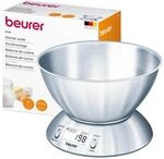 Beurer KS 54 K&uuml;chenwaage, mit Edelstahlsch&uuml;ssel, 1,5l Fassungsverm&ouml;gen, Tragkraft