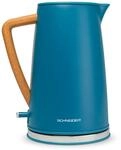 SCHNEIDER Fjord Line Wasserkocher 2200 Watt, Teekocher aus Edelstahl mit 1,7 Liter