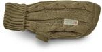 Wolters Zopf-Strickpullover f&uuml;r Mops&Co., Gr&ouml;&szlig;e:50 cm, Farbe:Olive
