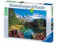 Ravensburger 16341 - Bergsee mit Matterhorn - 1500 Teile Puzzle
