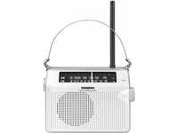Sangean PR-D6 tragbares Radio (UKW/MW-Tuner, Batterie/Netzbetrieb) weiß