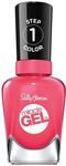 Sally Hansen Miracle Gel Nagellack, 339 Electric Pop, warmes Pink, 15 g
