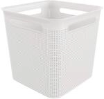 Rotho Brisen quadratische Aufbewahrungsbox 18l mit 4 Griffen, Kunststoff (PP)