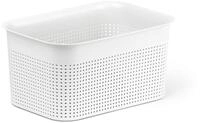 Rotho Brisen kleiner Aufbewahrungskorb 4,5l, Kunststoff (PP) BPA-frei, weiss, 4,5l