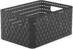 Rotho Country Aufbewahrungskiste 11l in Rattan-Optik, Kunststoff (PP) BPA-frei,