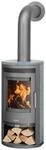 Justus | Kaminofen | Baltrum D 2.0 | 5,5 kW | Stahl Gussgrau, Speckstein