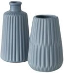 Boltze Vasen Set Esko 2-teilig, Blumenvasen aus Keramik, &oslash; ca. 8,5 cm, ohne...