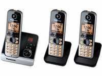 Panasonic KX-TG6723GB Trio Schnurlostelefon mit 2 zusätzlichen Mobilteilen...