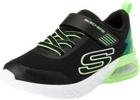 Skechers Skechers Boys, Sneaker, Black Textile/Synthetic/Lime Trim,