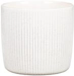 Scheurich Solido Linea, Blumentopf aus Keramik, Farbe: Perla, 21,2 cm Durchmesser,