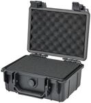HMF ODK100 Outdoor-Fotokoffer, Transportkoffer mit Rasterschaumstoff | 23 x 19 x 11