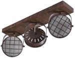 Lindby Strahler Tamin (Vintage, Industriell) in Braun aus Metall (3 flammig G9) -