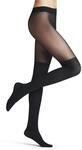 FALKE Damen Strumpfhose Overknee 25 DEN W Ti weiches Material einfarbig 1 St&uuml;ck,