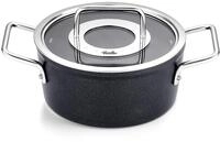 Fissler Adamant/Aluminium-Kochtopf (&Oslash; 18 cm, 2L) T&ouml;pfe-beschichtet mit Glas-Deckel,