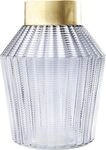 Kare Design Vase Barfly Grau, Blumenvase, Deko Vase, Glas, Accessoire, Tischvase,