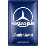 Nostalgic-Art Retro Blechschild, 40 x 60 cm, Mercedes-Benz &ndash; Kundendienst &ndash;