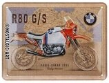 Nostalgic-Art Retro Blechschild, 15 x 20 cm, BMW &ndash; R 80 G/S Paris Dakar &ndash;