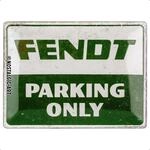 Nostalgic-Art Retro Blechschild, 30 x 40 cm, Fendt &ndash; Parking Only &ndash; Geschenk-Idee