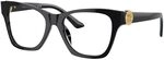 Versace VE 3341U GB1 Katzenaugenbrille, Kunststoff, 52 mm, Schwarz