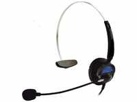 Conrad Electronic Basetech KJ-97 Telefon On Ear Headset kabelgebunden Mono Schwarz