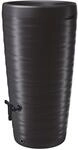 Design Regentonne 240 L mit Wasserhahn - anthrazit - Regentank mit Pflanzschale als