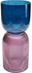 Kare Design Vase Marvelous Duo, Blau/Lila, Handgefertigt, Hohe Blumenvase f&uuml;r
