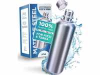 MATE OF STEEL® 100% Plastikfreie 0.8L Edelstahl Flasche für Sodastream Duo,...