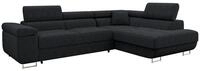 Mirjan24 Ecksofa Torezio Cord mit Bettkasten, Einstellbare Kopfst&uuml;tzen, Sofa mit