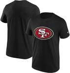 FANATICS San Francisco 49ers Logo M&auml;nner T-Shirt schwarz XL 100% Baumwolle NFL,