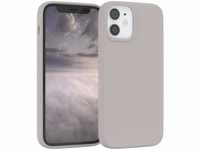 EAZY CASE Premium Silikon Handyhülle kompatibel mit iPhone 12 Mini, Slimcover...