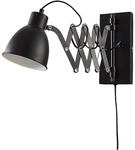 Lindby ausziehbare Wandlampe/Wandleuchte schwarz Metall mit Scherenarm, Leselampe