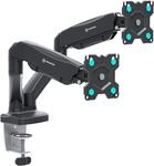 ONKRON Monitor Halterung 2 Monitore f&uuml;r 13-32 Zoll Bildschirme bis 8 kg pro Arm,