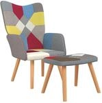 vidaXL Relaxsessel mit Hocker Sessel Stuhl Fernsehsessel Armsessel Relaxstuhl