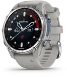 Garmin Descent MK3 &ndash; 43 mm Edelstahl mit nebelgrauem Silikonband