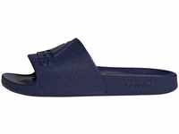 adidas Unisex Adilette Aqua Logo Slide Sandal, Dark Blue/Dark Blue/Dark Blue,...