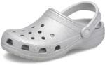 Crocs Classic Glitter Clog 41-42 EU Silver Glitter