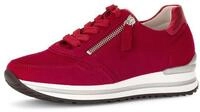 Gabor Damen Low-Top Sneaker, Frauen Sneaker,Komfortable Mehrweite (H),Rubin/fire
