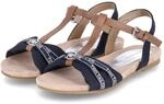 TOM TAILOR Damen 5392208 Flache Sandale, Navy, 38 EU