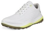ECCO Herren Schn&uuml;r-Golfschuhe Vollnarbenleder ohne - Wei&szlig;/Gelb - UK 9-9.5