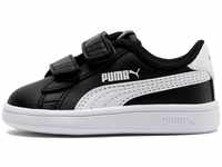 PUMA Unisex Baby Smash v2 L V Inf Sneaker, Schwarz Black White, 20 EU