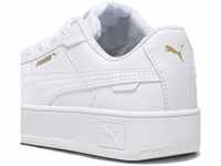 PUMA Carina Street Sneakers Kinder, PUMA White-PUMA White-PUMA Gold, 33 EU