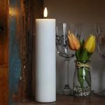 MARELIDA LED Kerze Echtwachs Deluxe Homeart realistische 3D Flamme mit...