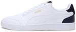 PUMA Puma Shuffle, Unisex-Erwachsene , Puma White-Puma White-Peacoat-Puma Team Gold,